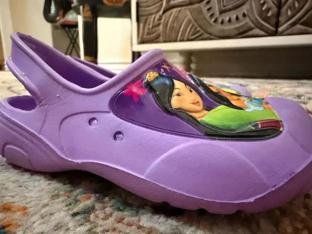 Disney Princess Purple Clog Water Shoes Toddler Size 7/8